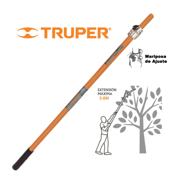 MANGO TELESCOPICO TRUPER 16012 - Imagen 2