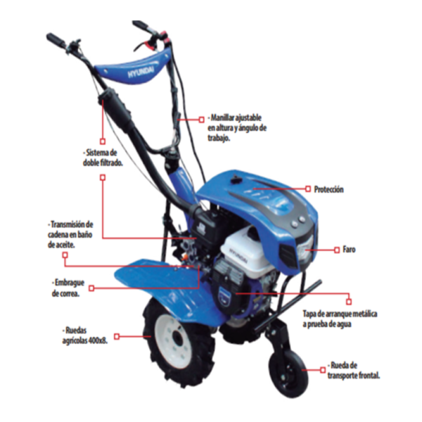 MOTOCULTOR HYUNDAI RAM750XT